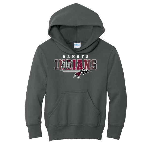 Dakota Back to School 2026 Logo 2 - Youth Core Fleece Pullover Hooded Sweatshirt Thumbnail