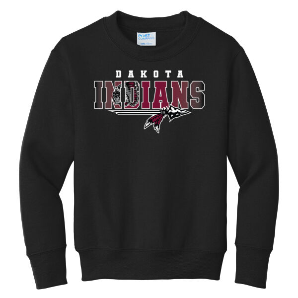 Dakota Back to School 2026 Logo 2 - Youth Core Fleece Crewneck Sweatshirt Thumbnail