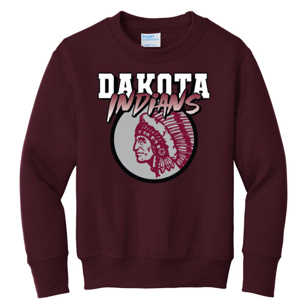 Dakota Back to School 2026 Logo 3 - Youth Core Fleece Crewneck Sweatshirt Thumbnail
