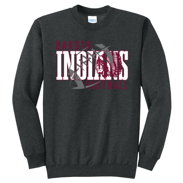 Indians Football 2026 Logo 1 - Core Fleece Crewneck Sweatshirt Thumbnail