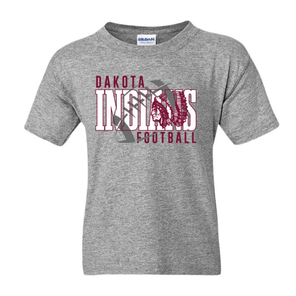 Indians Football 2026 Logo 1 - DryBlend® Youth T-Shirt Thumbnail