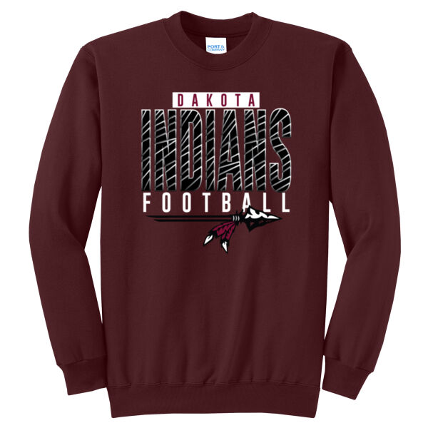Indians Football 2026 Logo 2 - Core Fleece Crewneck Sweatshirt Thumbnail