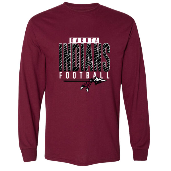 Indians Football 2026 Logo 2 - DryBlend® 50/50 Long Sleeve T-Shirt Thumbnail