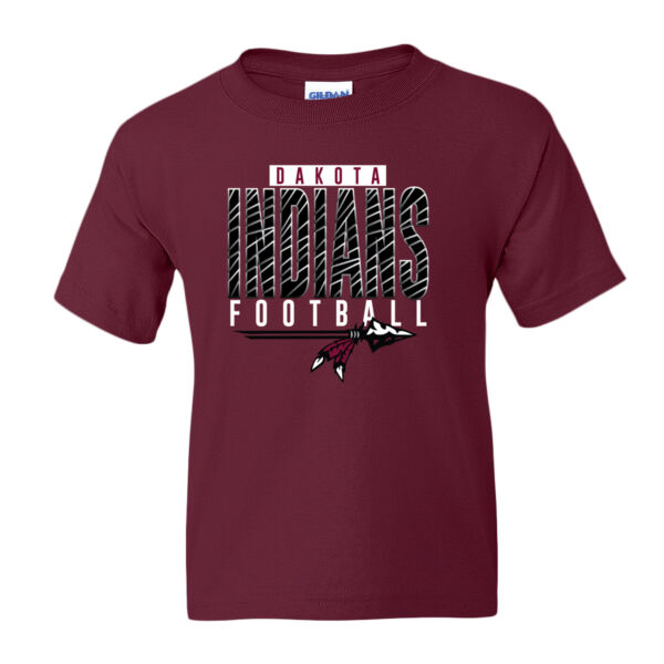 Indians Football 2026 Logo 2 - DryBlend® Youth T-Shirt Thumbnail